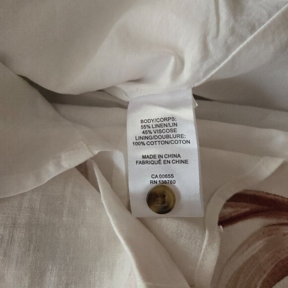 RW&Co Sleeveless Linen‑Blend Shirt Dress - Size M - Picture 5 of 8